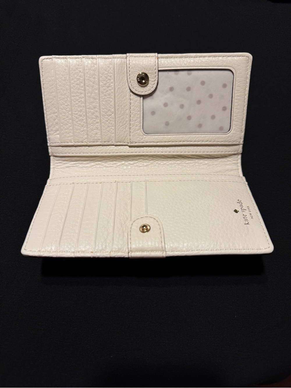 A Kate Spade Baby Blue Wallet with Gold Logo - Picture 4 of 7